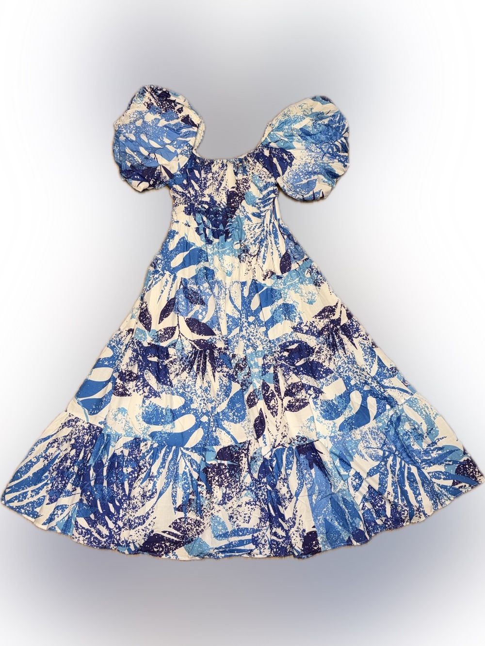 Aleeza Paris Women
Large 12 14
Maxi midi dress nwot blue white